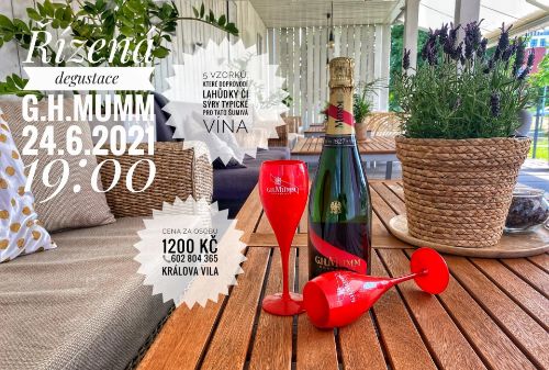 Ddegustace vín z vinařství G. H. Mumm